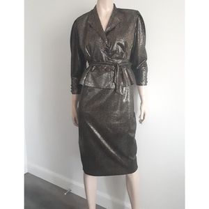 Vintage | Metallic Cocktail Suit